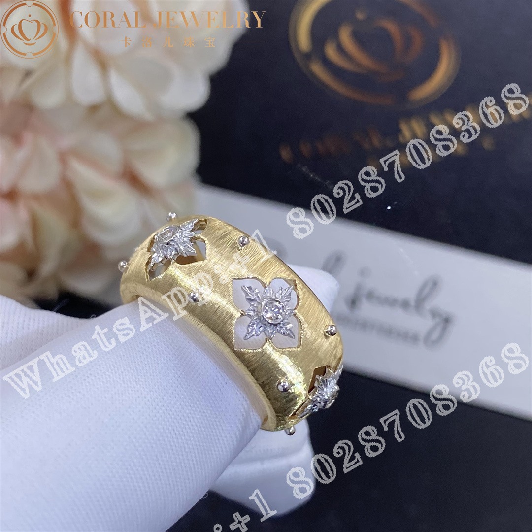 Buccellati Macri Classica Eternelle In Yellow And White Gold Set With Diamonds Jauete013115 Coral (5)