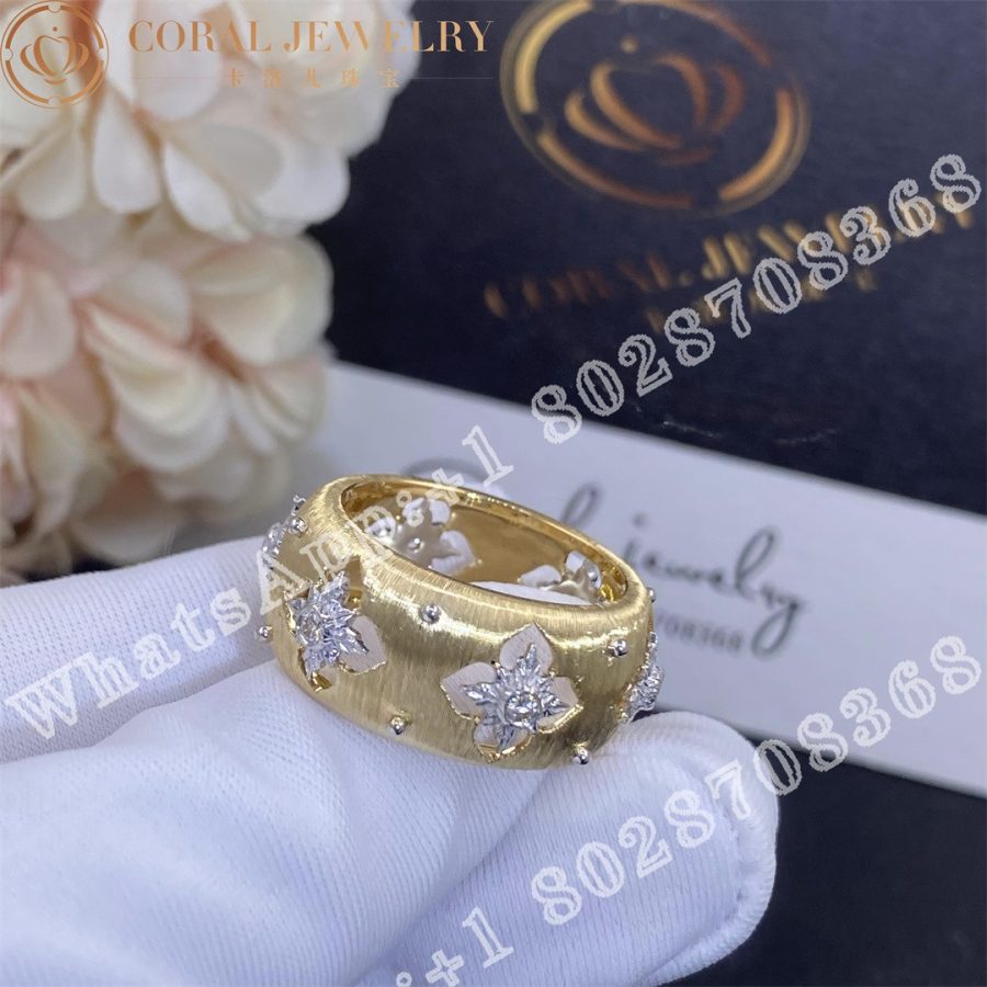 Buccellati Macri Classica Eternelle In Yellow And White Gold Set With Diamonds Jauete013115 Coral (7)