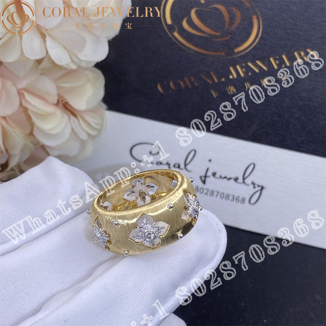 Buccellati Macri Classica Eternelle In Yellow And White Gold Set With Diamonds Jauete013115 Coral (8)