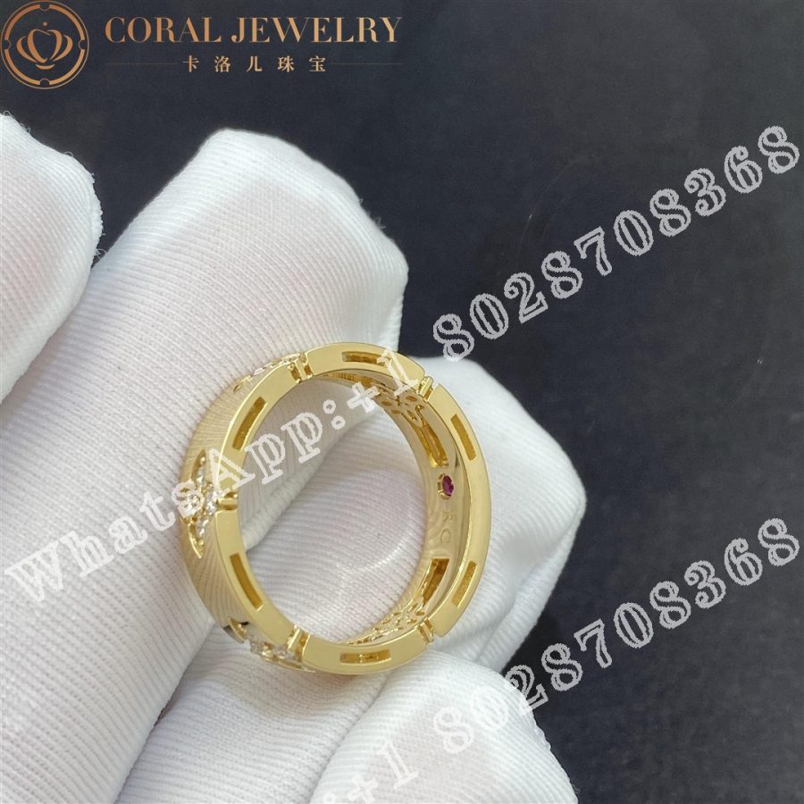 Roberto Coin Love in Verona Yellow Gold Ring with Diamonds