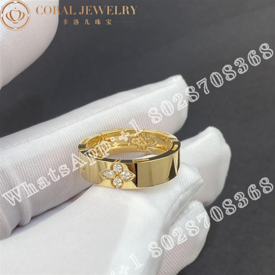 Roberto Coin Love in Verona Yellow Gold Ring with Diamonds