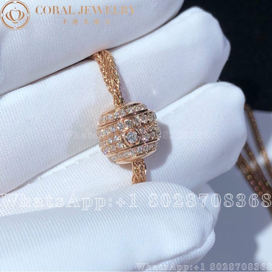 Piaget Possession Pendant Rose Gold Diamond Pendant G33p0097 Coral (13)