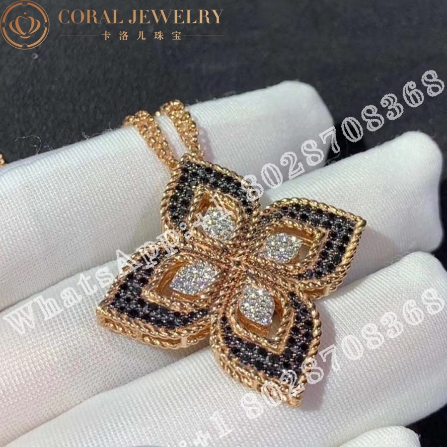 Roberto Coin Venetian Flower Diamond Necklace