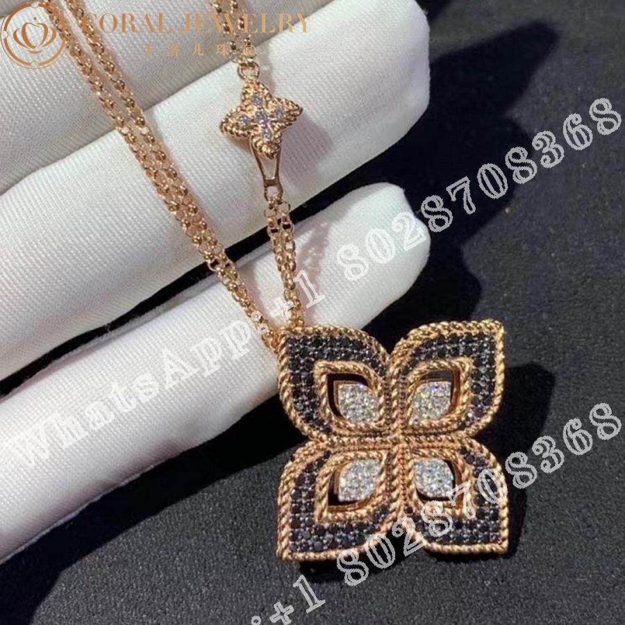 Roberto Coin Venetian Flower Diamond Necklace