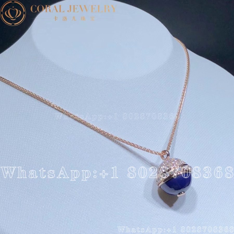 Piaget Possession Pendant Rose Gold Lapis Lazuli Diamond Pendant G33pc100 Coral (2)