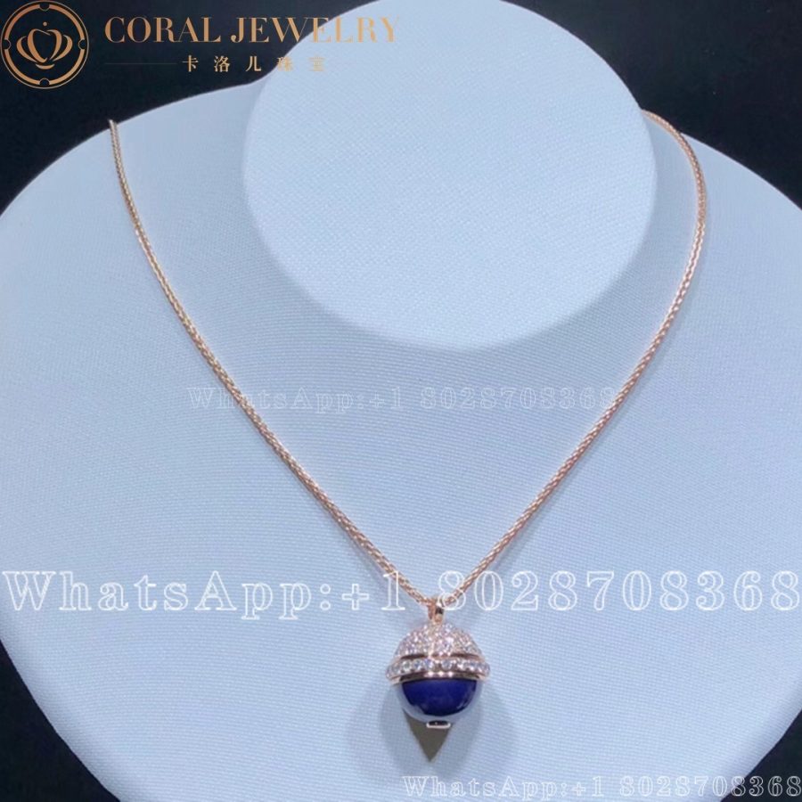 Piaget Possession Pendant Rose Gold Lapis Lazuli Diamond Pendant G33pc100 Coral (3)