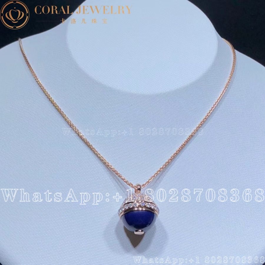 Piaget Possession Pendant Rose Gold Lapis Lazuli Diamond Pendant G33pc100 Coral (4)