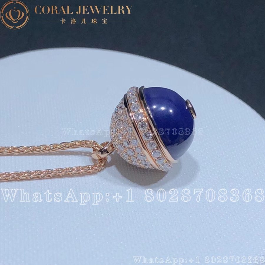 Piaget Possession Pendant Rose Gold Lapis Lazuli Diamond Pendant G33pc100 Coral (5)