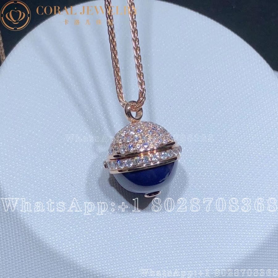 Piaget Possession Pendant Rose Gold Lapis Lazuli Diamond Pendant G33pc100 Coral (6)