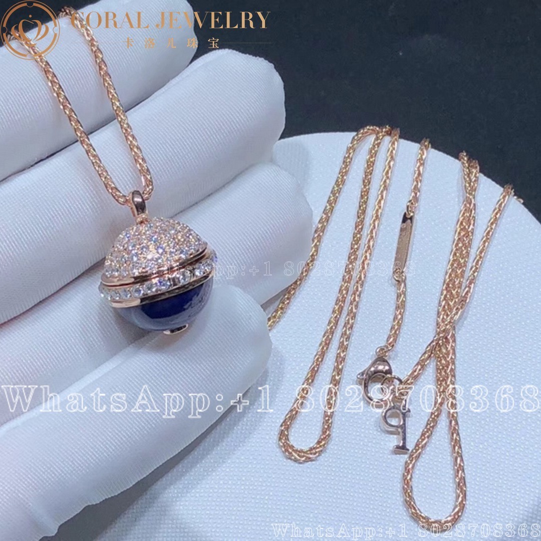 Piaget Possession Pendant Rose Gold Lapis Lazuli Diamond Pendant G33pc100 Coral (8)