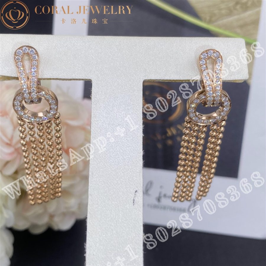 Cartier Agrafe Earrings Rose Gold Diamonds Ref N8515226 Coral (8)