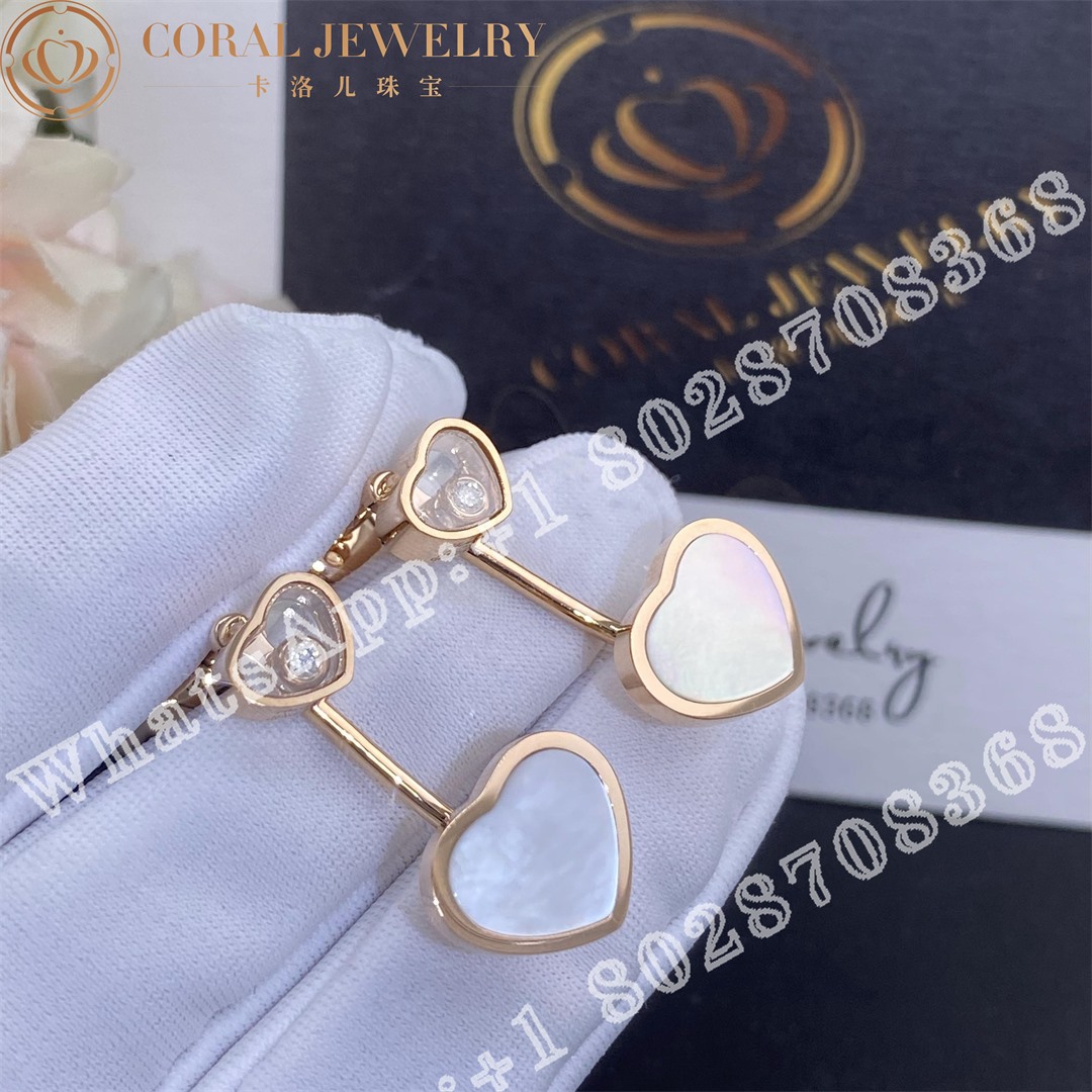 Happy Hearts Earrings Ethical Rose Gold Diamonds Mother Of Pearl Ref Number 83a082 5301 Coral (1)