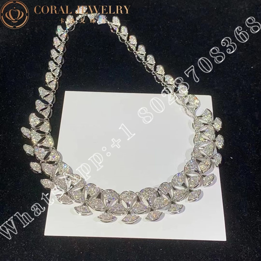 Bulgari Divas Dream Necklace White Gold And Diamond High Jewelry Ref 349444 Cl856912 Coral (7)