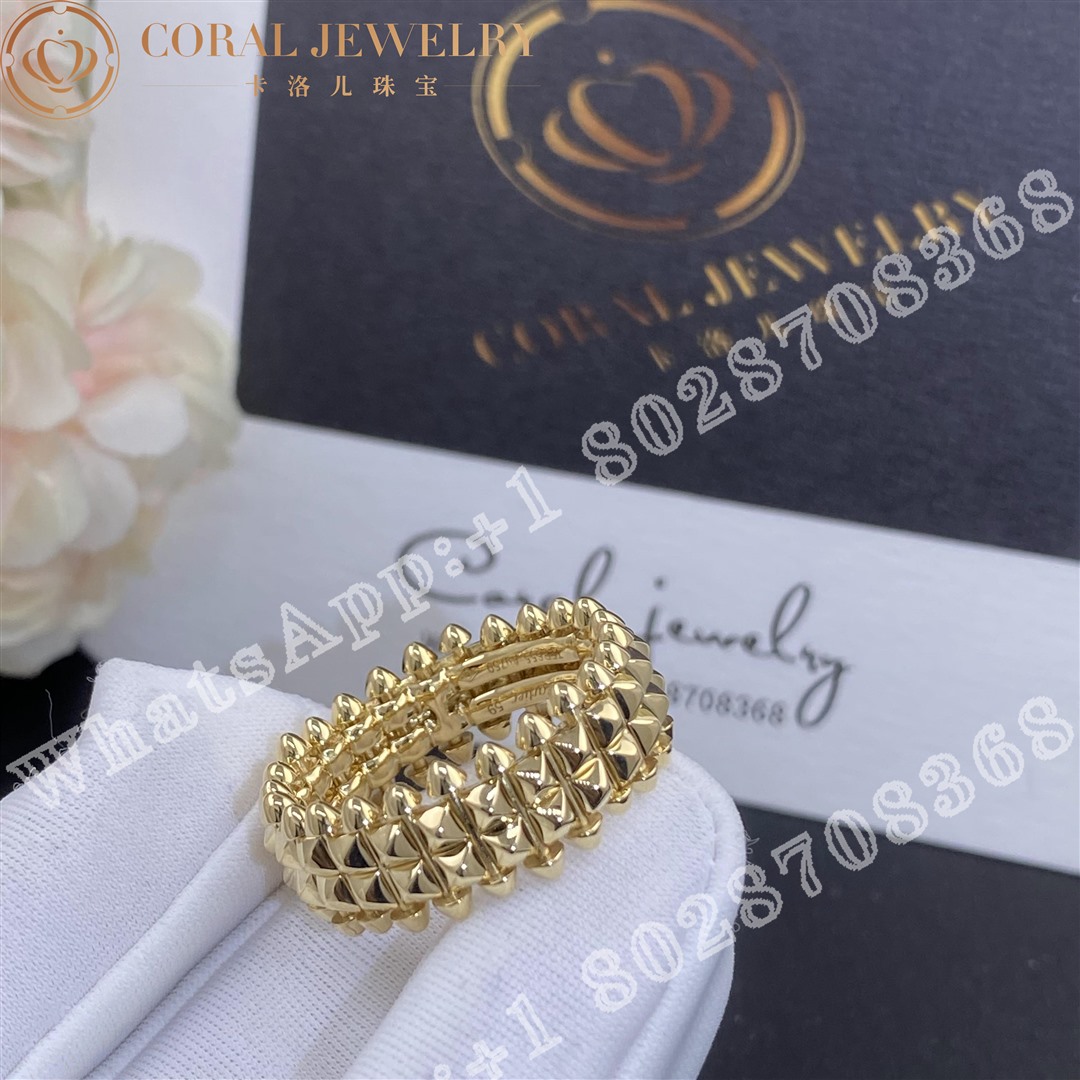 Cartier Clash De Cartier Ring Double Row Model Yellow Gold Ref B4238300 Coral (1)