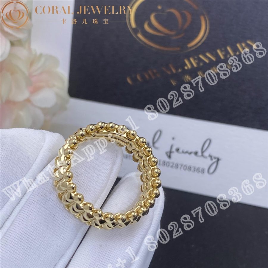 Cartier Clash De Cartier Ring Double Row Model Yellow Gold Ref B4238300 Coral (2)