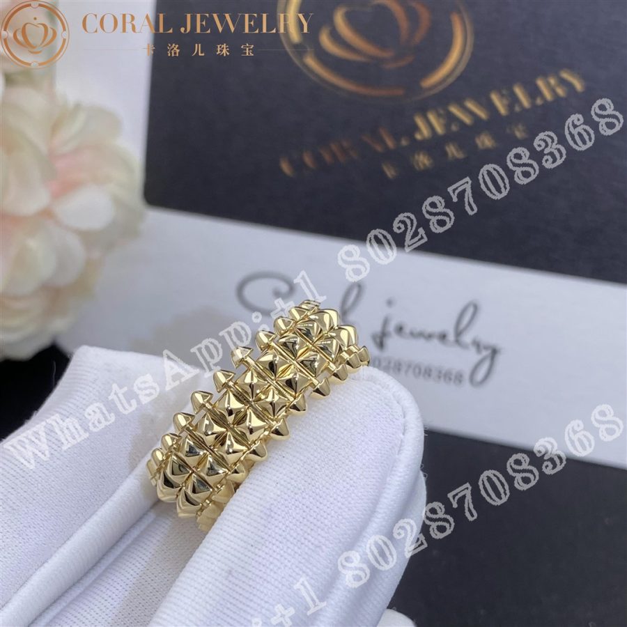 Cartier Clash De Cartier Ring Double Row Model Yellow Gold Ref B4238300 Coral (3)