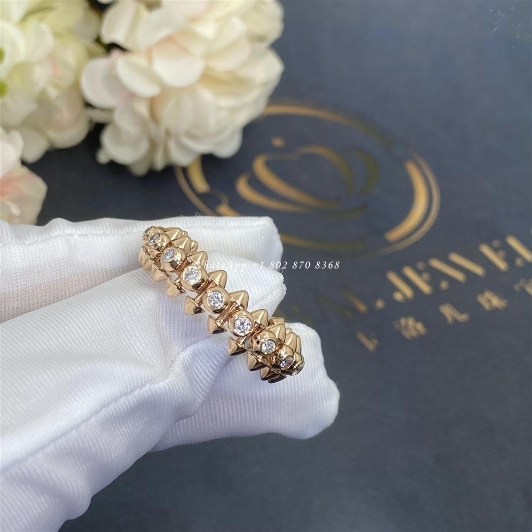 Cartier Clash De Cartier Ring Diamonds Rose Gold Ref. N4765400