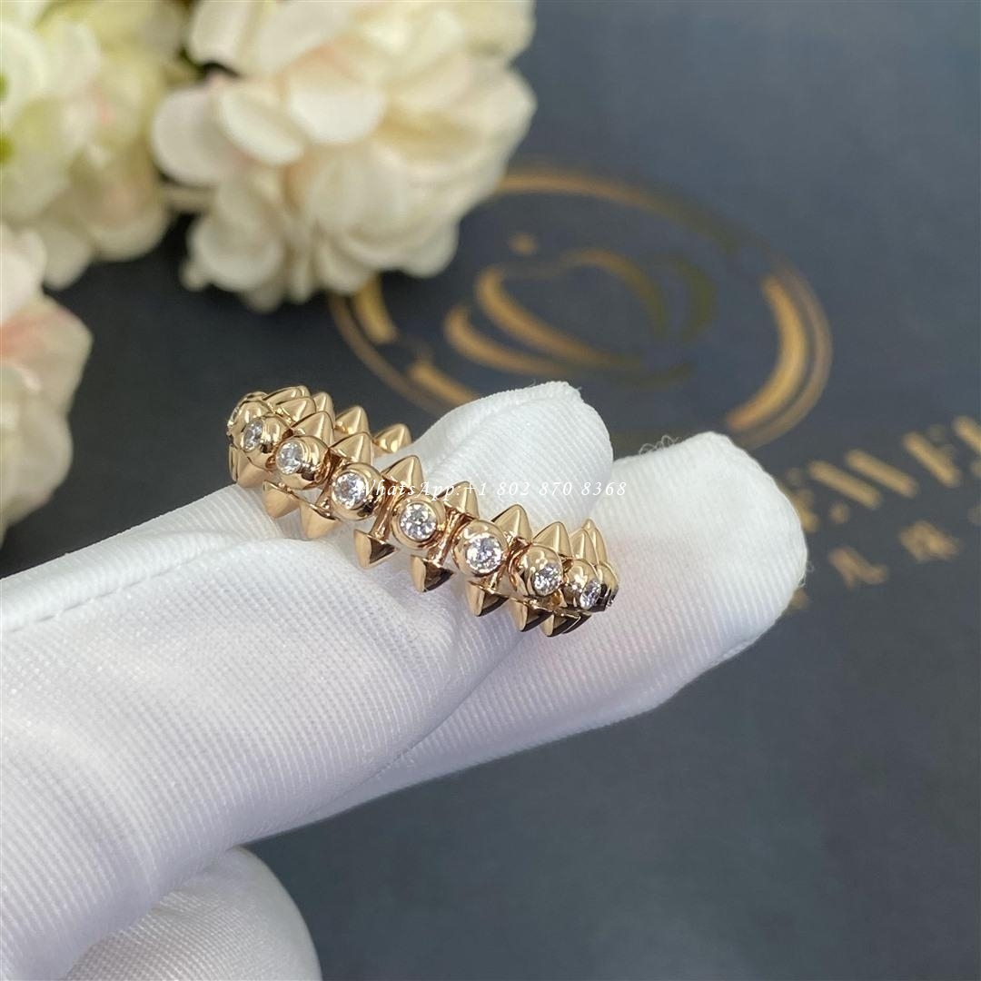 Cartier Clash De Cartier Ring Diamonds Rose Gold Ref. N4765400