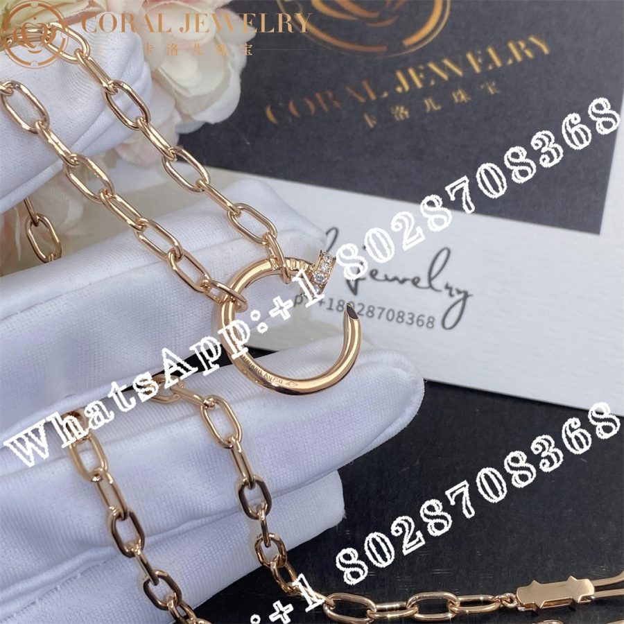 Cartier Juste un Clou Chain Necklace Rose Gold Ref. N7413500