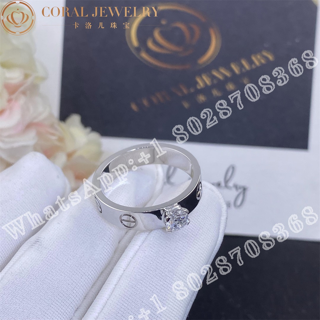 Cartier Love Solitaire White Gold Diamond Ref N4723700 Coral (1)