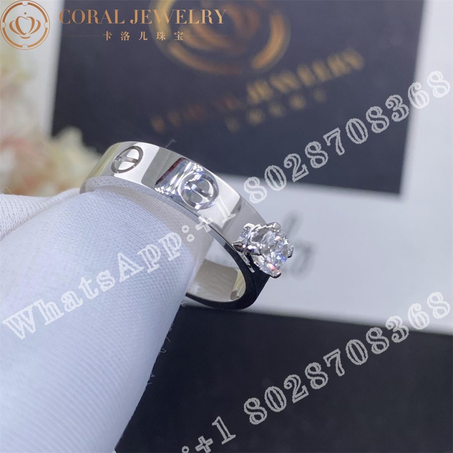 Cartier Love Solitaire White Gold Diamond Ref N4723700 Coral (5)