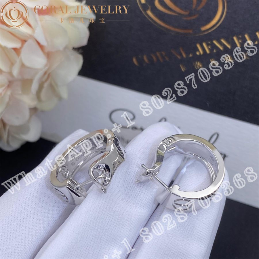 Cartier Love Earrings 2 Diamonds White Gold Ref B8022800 Coral (10)