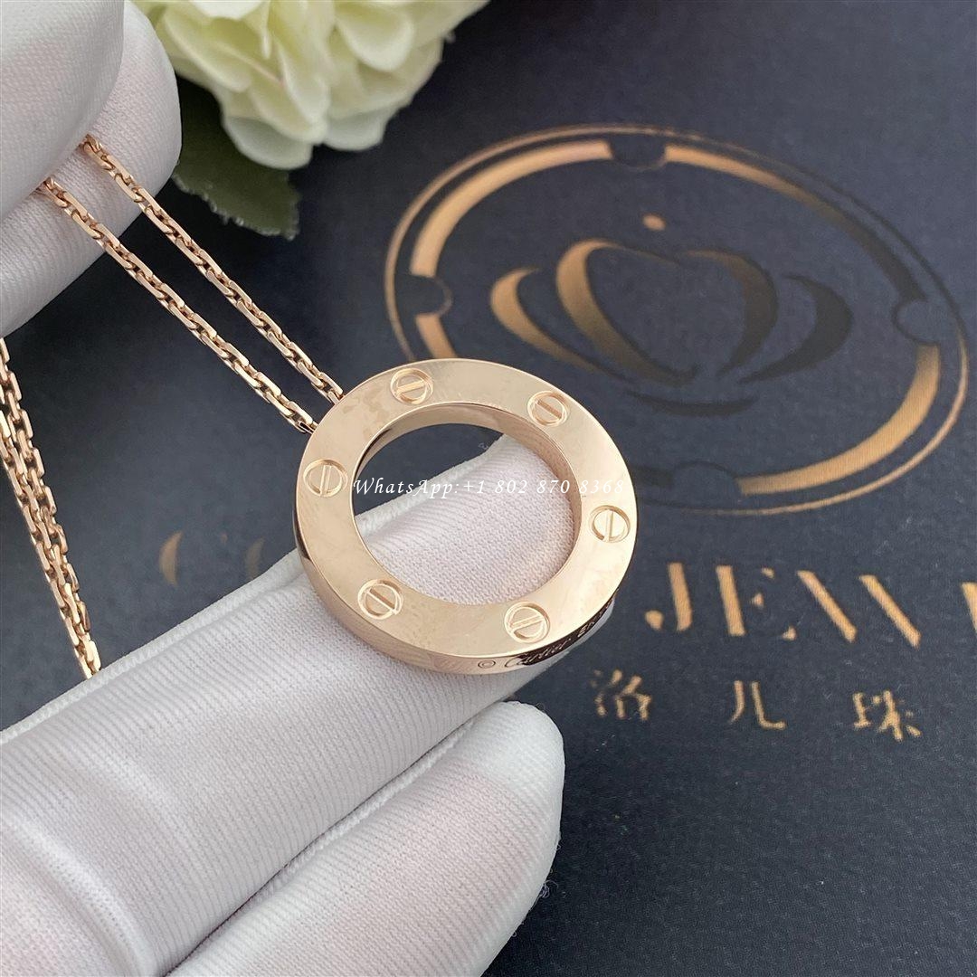 Cartier Love Necklace Rose Gold Ref. B7014400