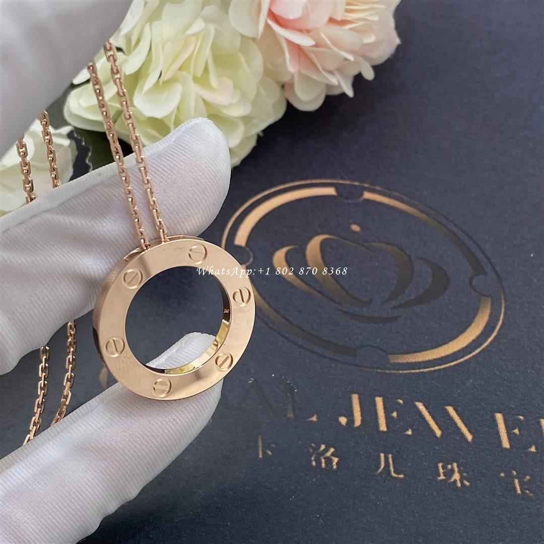 Cartier Love Necklace Rose Gold Ref. B7014400