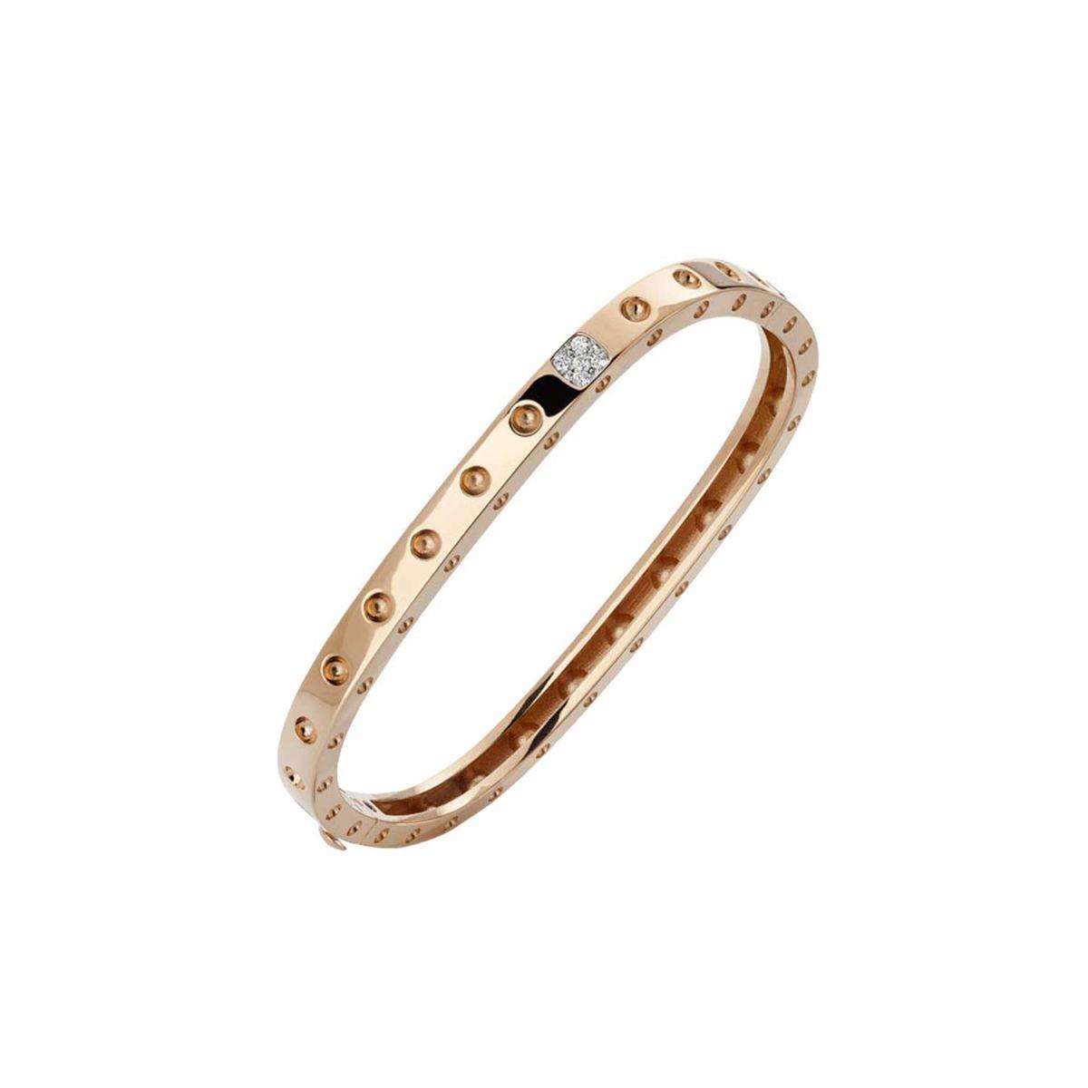 Roberto Coin Pois Moi Rose Gold Bracelet with Diamonds