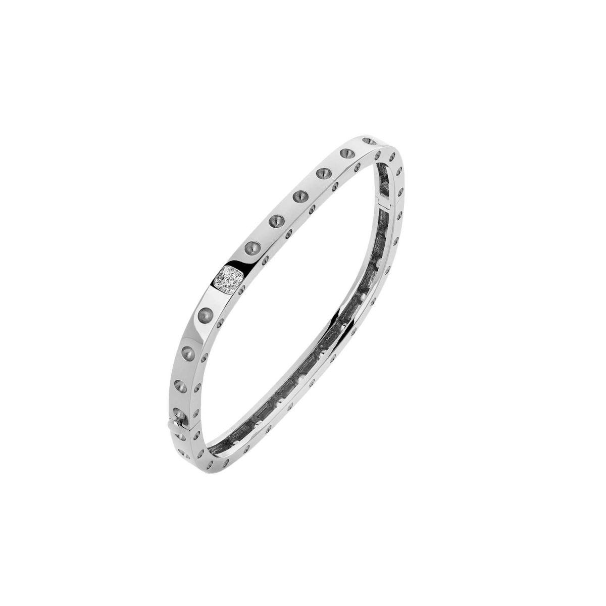 Roberto Coin Pois Moi White Gold Bracelet with Diamonds