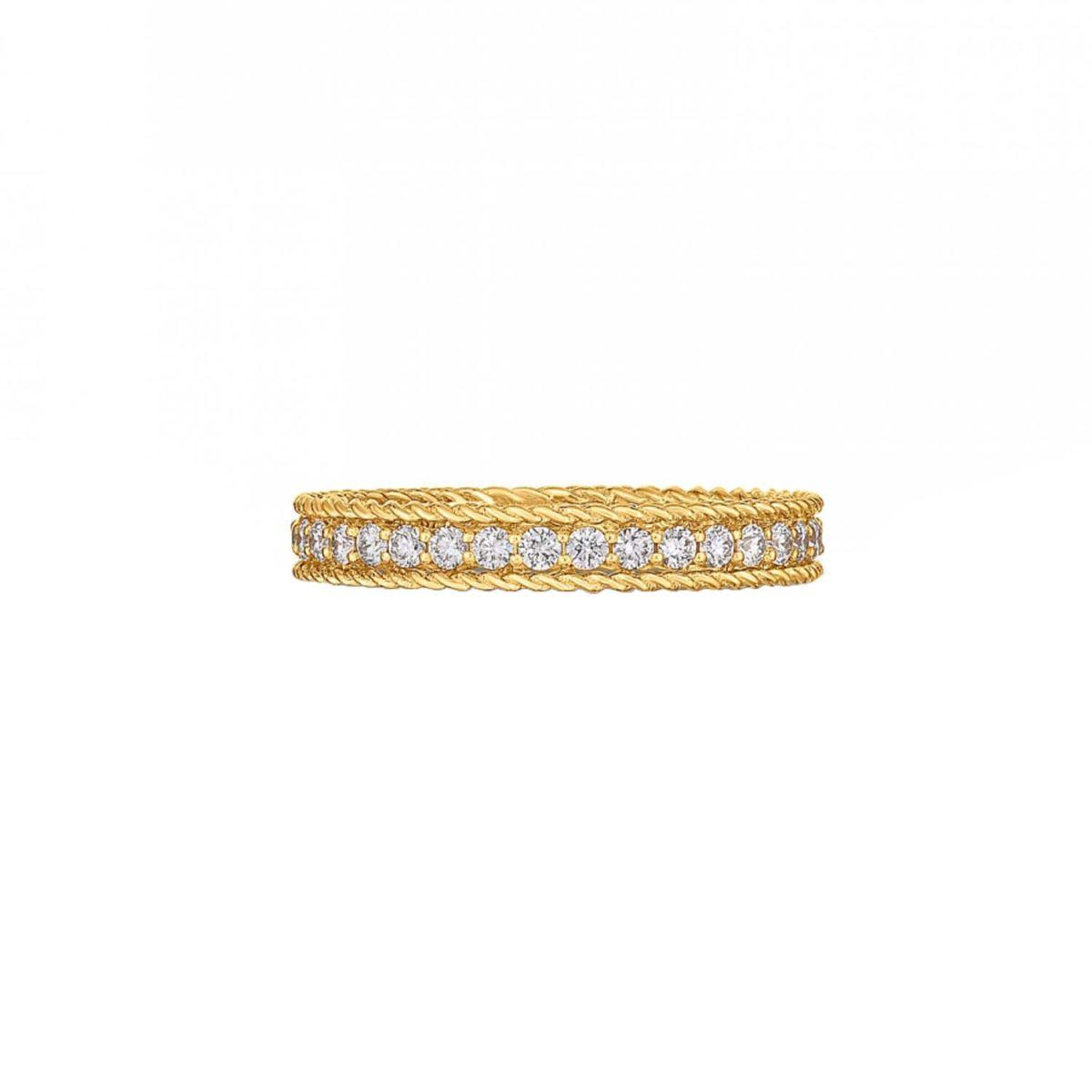 Roberto Coin Symphony Yellow Gold Ring with Diamonds