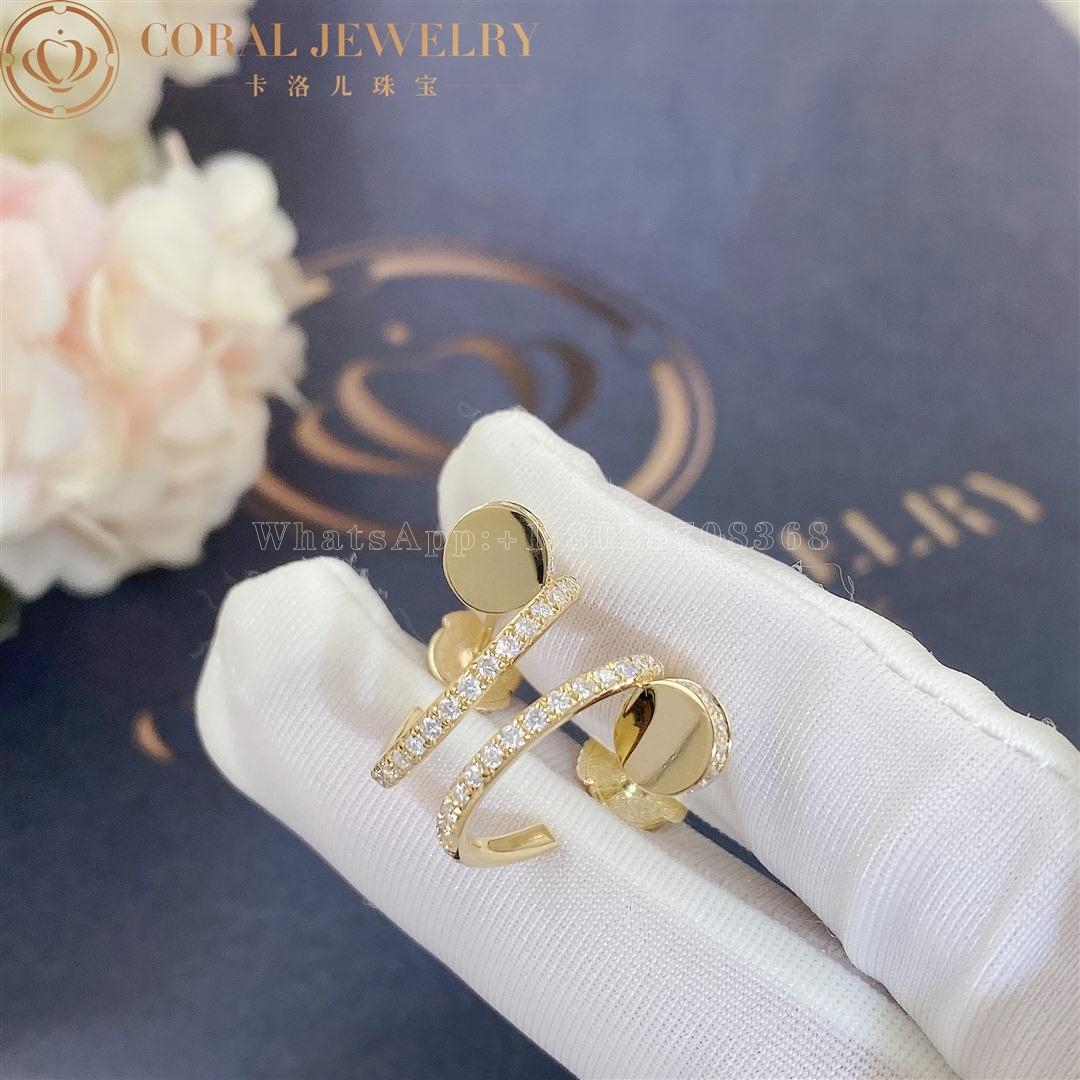 Cartier Juste un Clou Earrings Yellow Gold, Diamonds Ref. B8301430