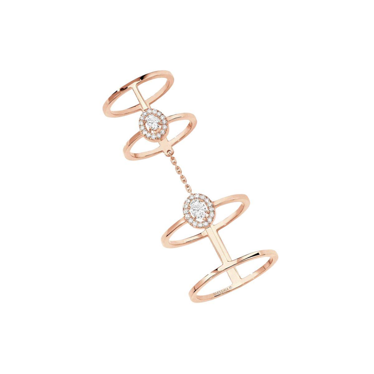 Messika Glam´azone Rose Gold Ring with Diamonds 6141-PG