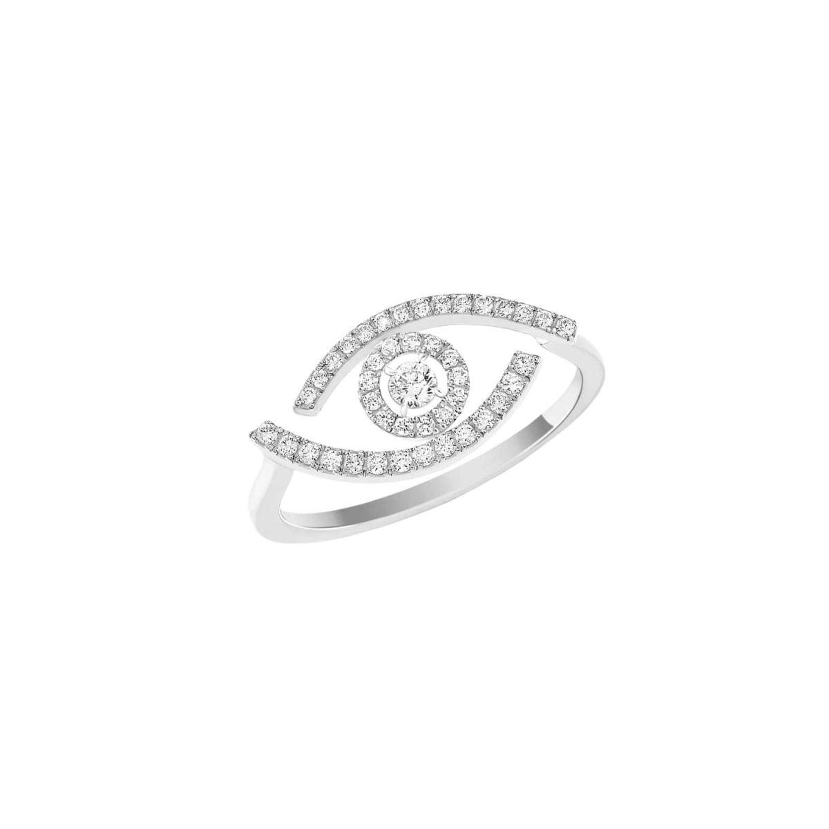 Messika Lucky Eye White Gold Ring with Diamonds 10037-WG