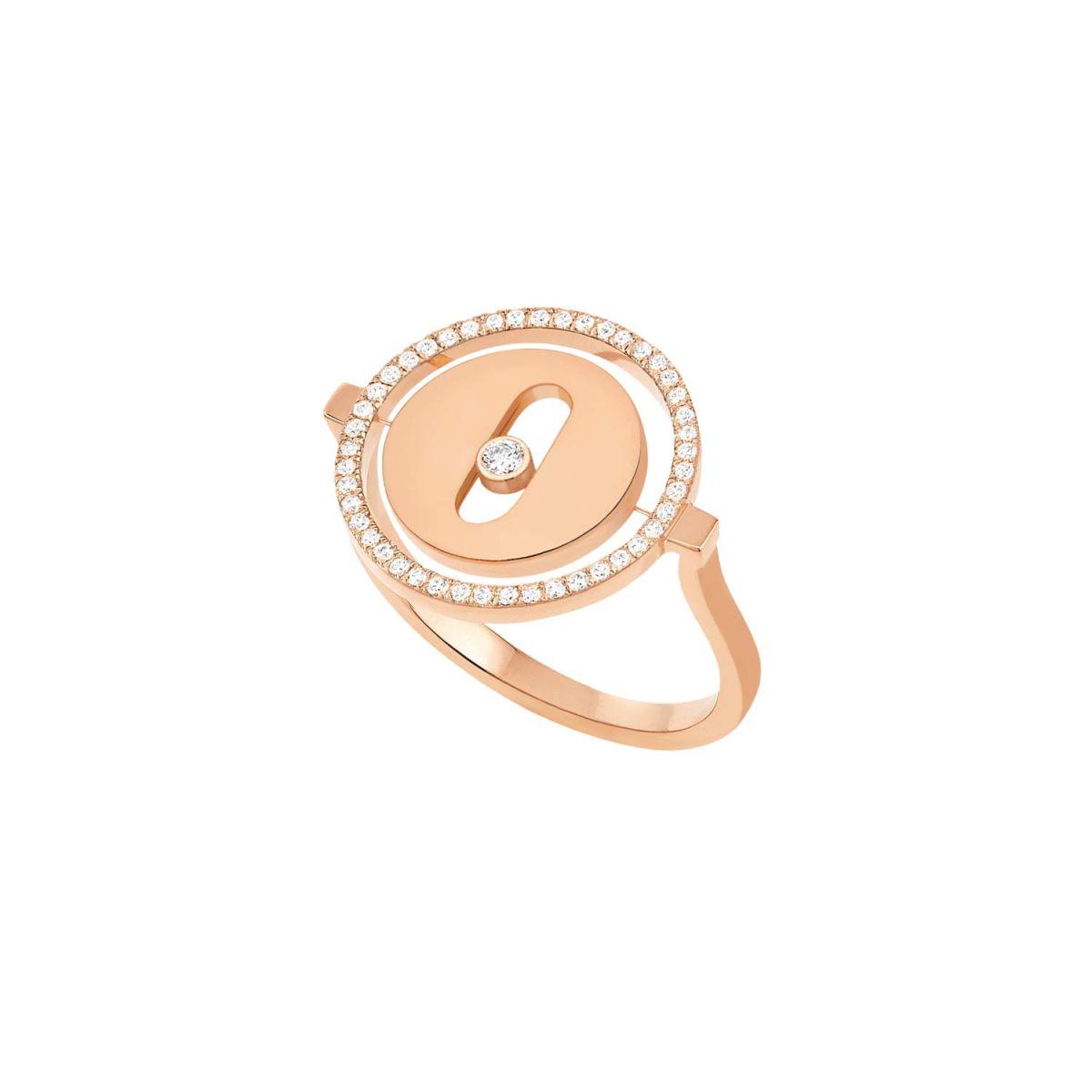 Messika Lucky Move Rose Gold Ring with Diamonds 07470-PG