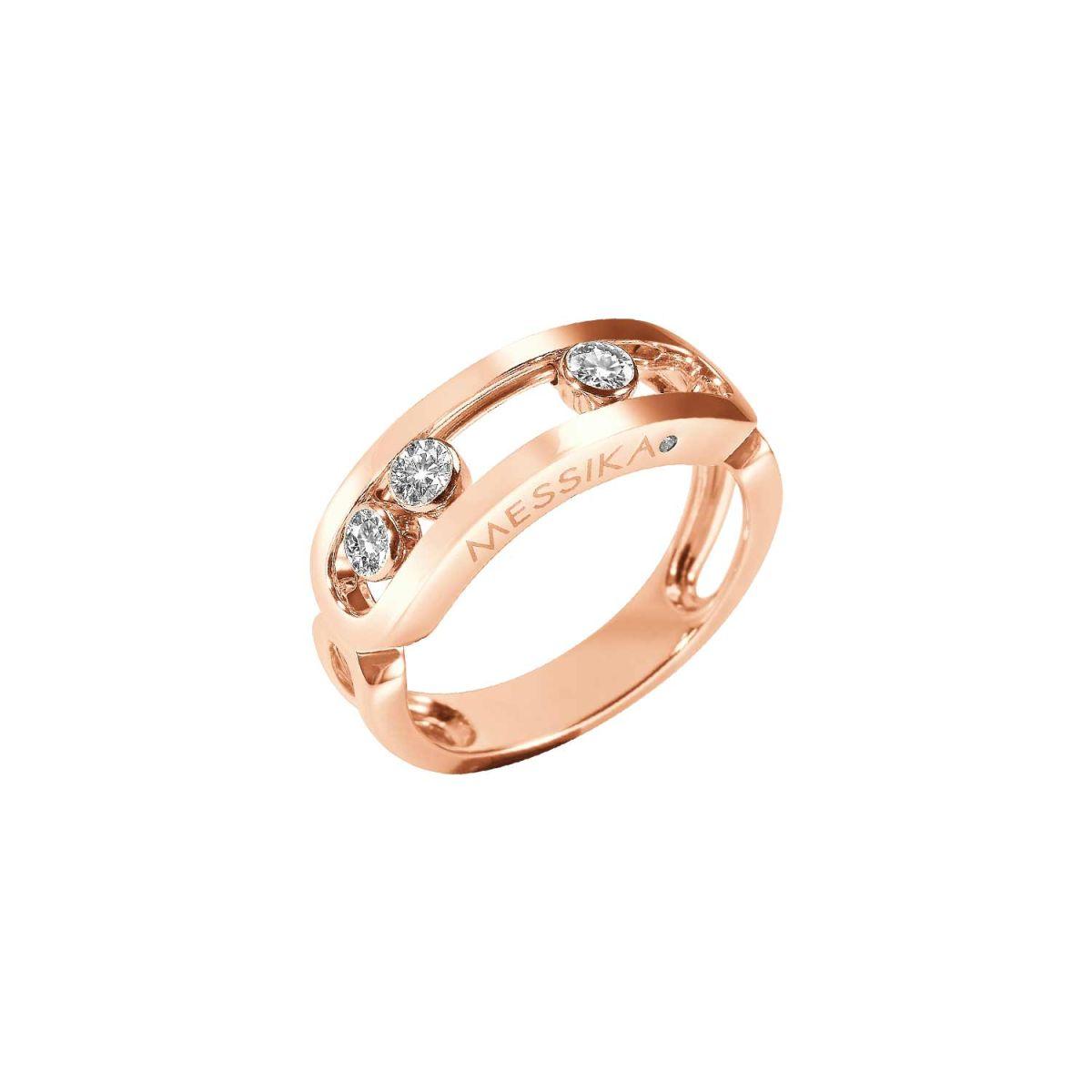 Messika Move Classique Rose Gold Ring with Diamonds 03998-PG