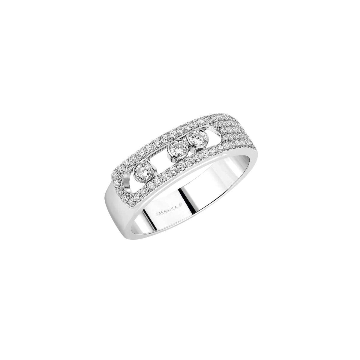 Messika Move Noa Pave White Gold Ring With Diamonds 06129 Wg