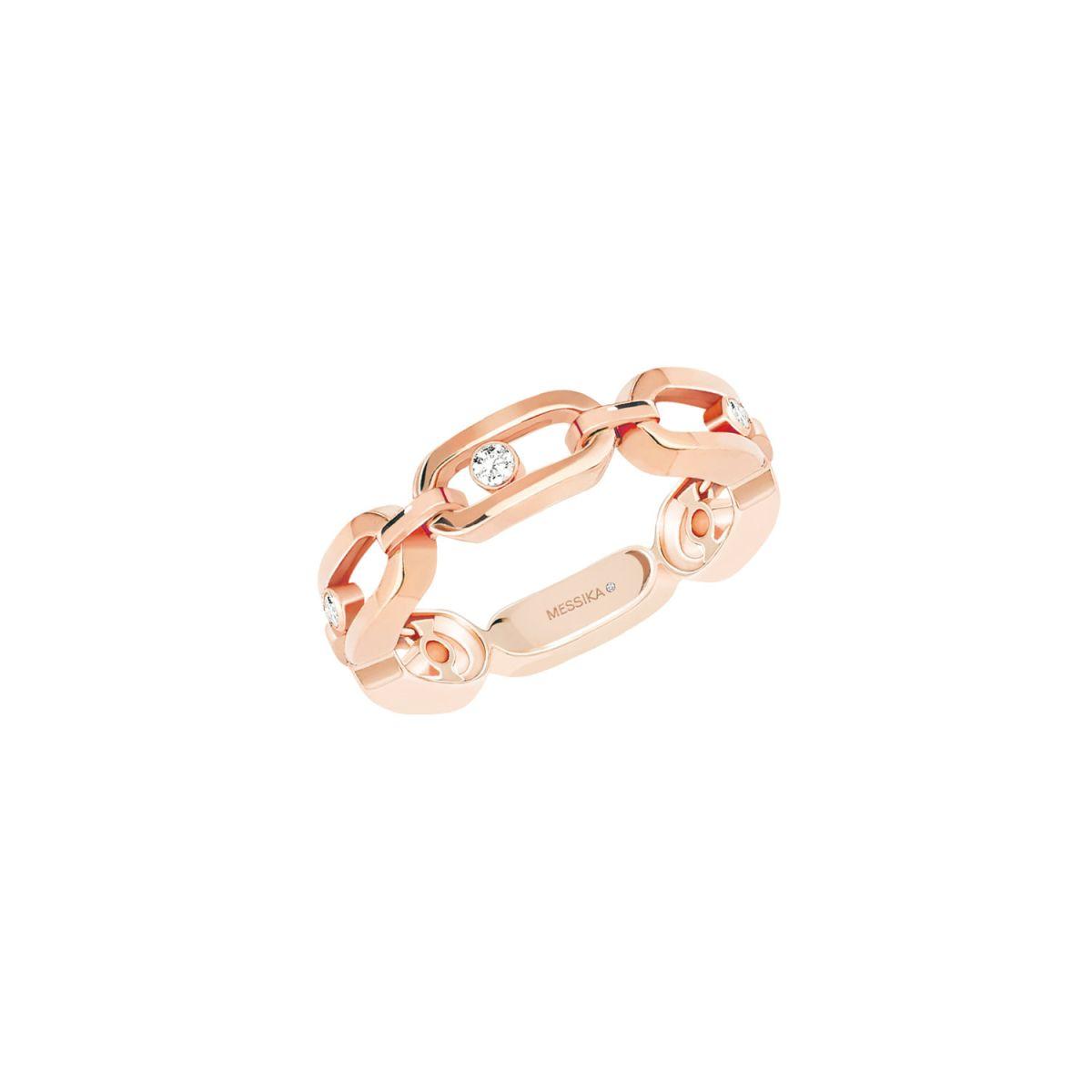 Messika Move Uno Multi Rose Gold Ring with Diamonds 12078-PG