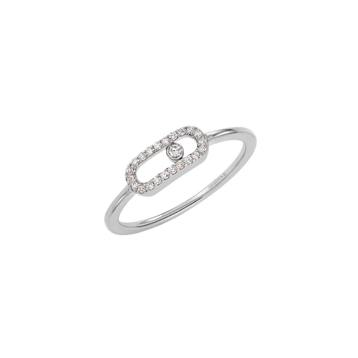 Messika Move Uno White Gold Ring with Diamonds 04705-WG