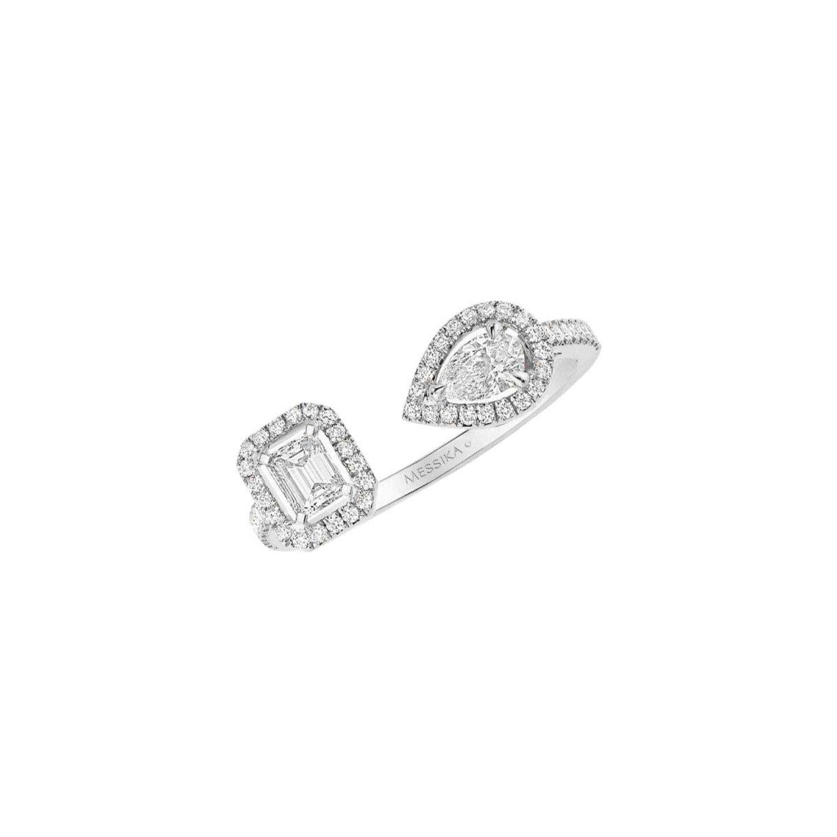 Messika My Twin Toi & Moi White Gold and White Diamonds Ring 6471-WG