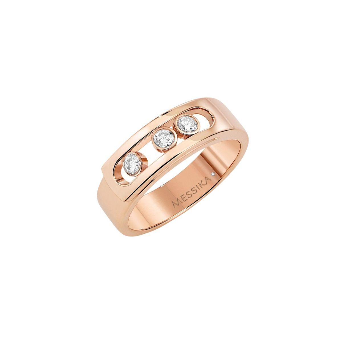 Messika Rose Gold Ring with Diamonds Move Noa 06262-PG