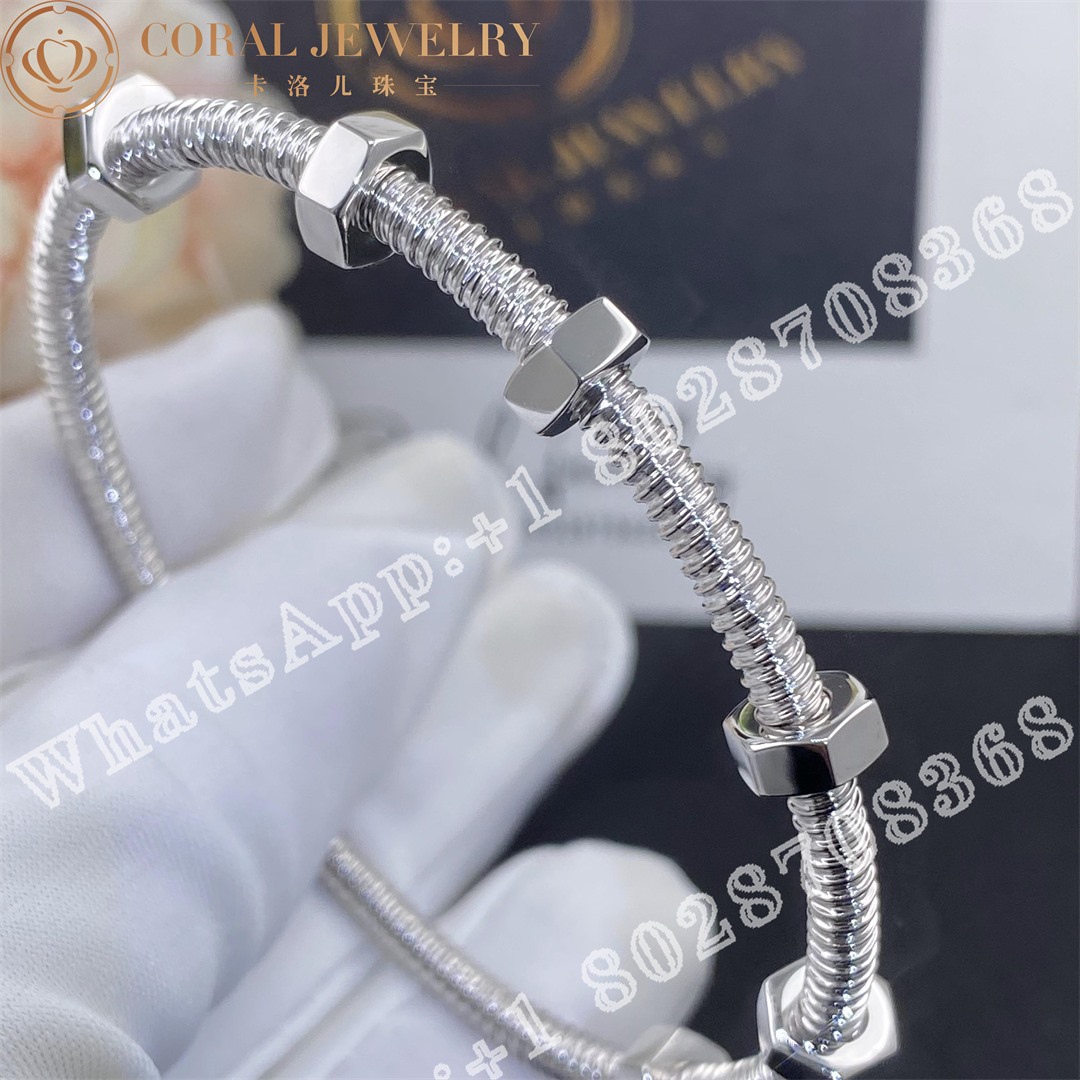 Cartier Ecrou De Cartier 18k White Gold Bracelet B6049616 Coral (5)