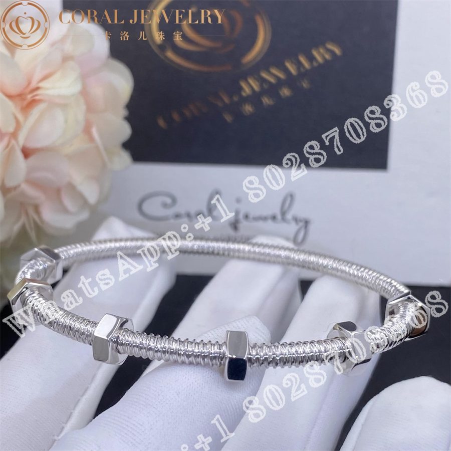 Cartier Ecrou De Cartier 18k White Gold Bracelet B6049616 Coral (7)