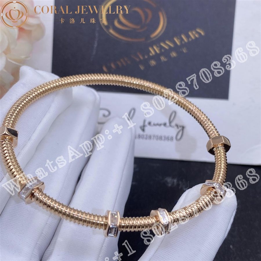 Cartier Ecrou De Cartier Diamond Bracelet Rose Gold N6714516 Coral (4)