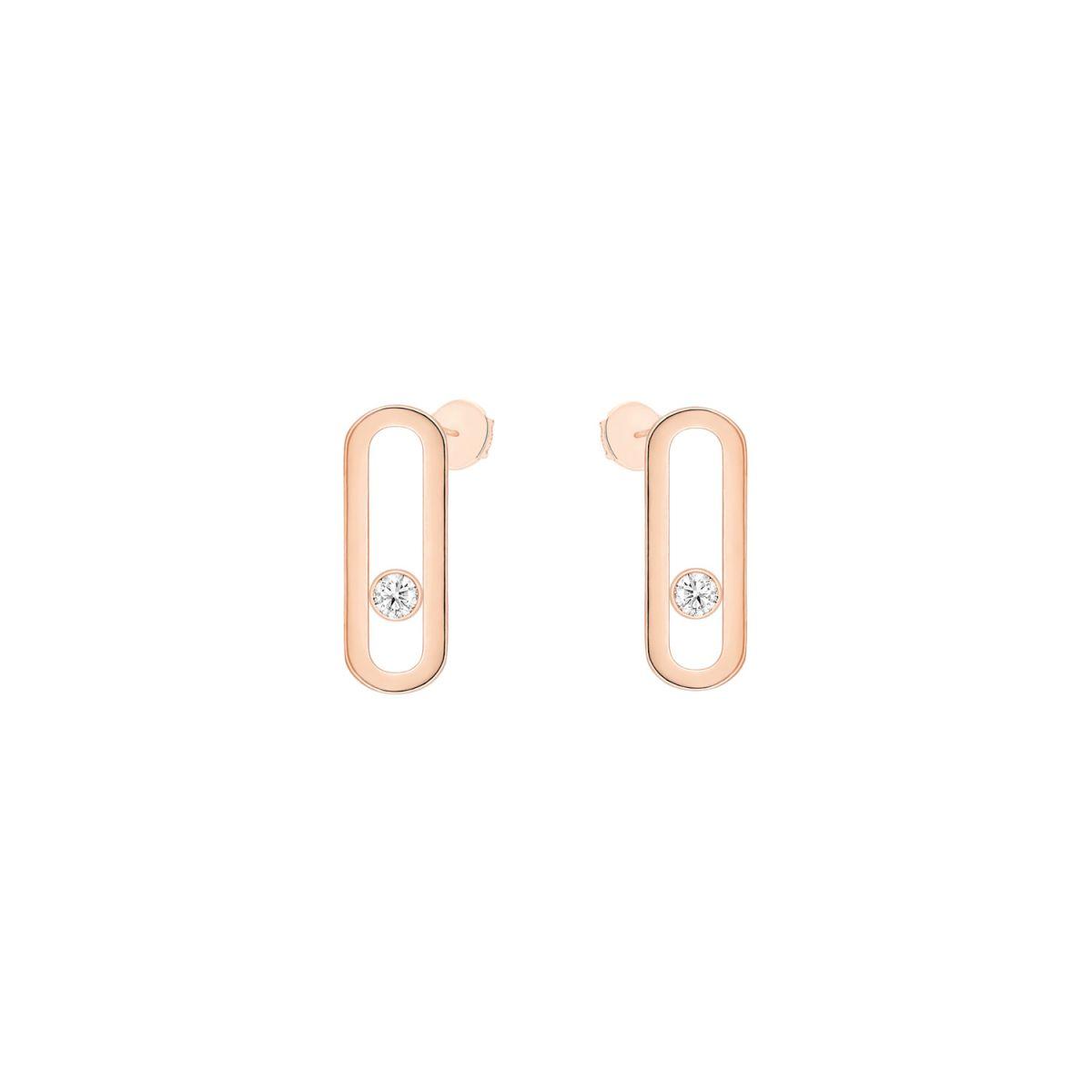 Messika Move Uno Rose Gold Earrings