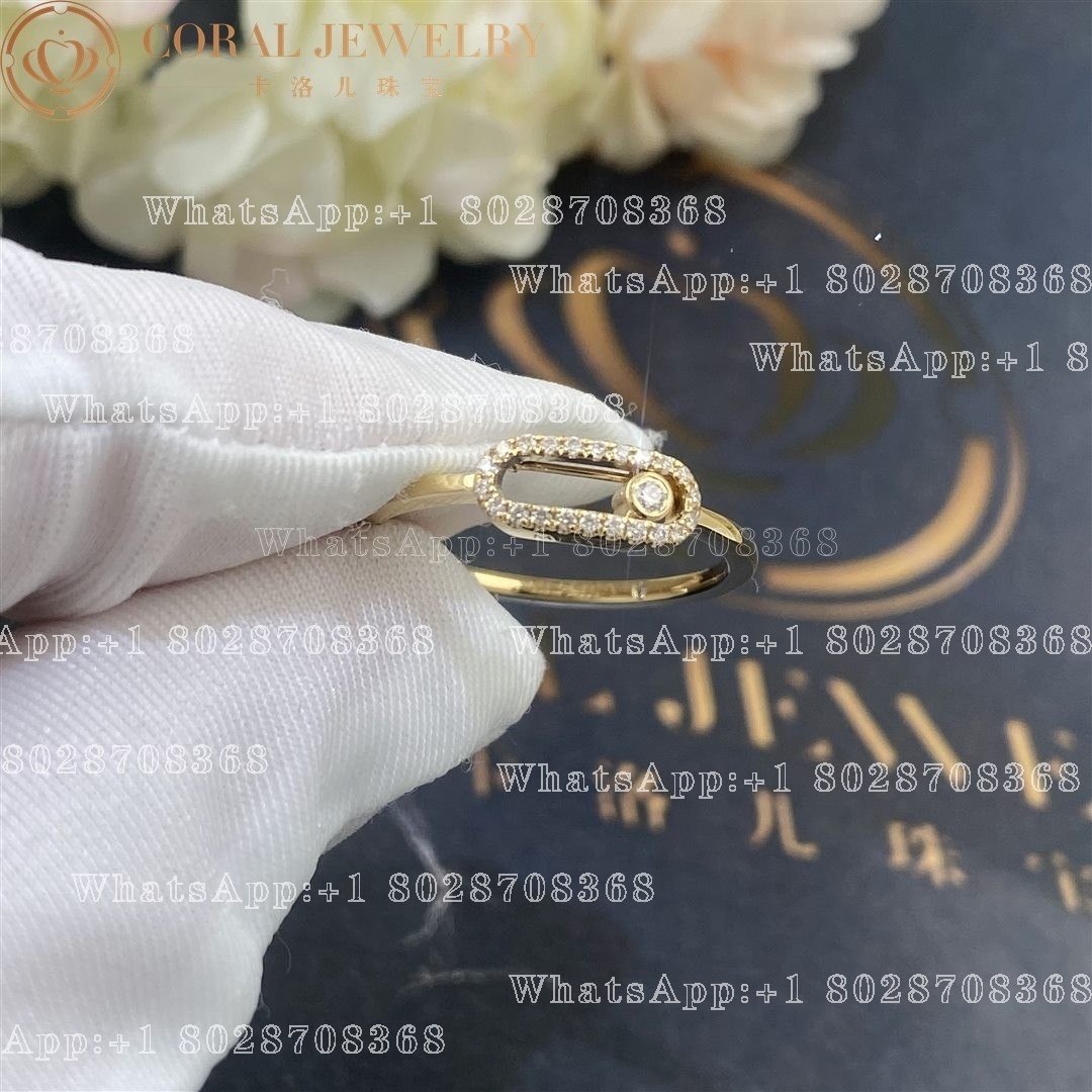 Messika Move Uno Rose Gold Ring With Diamonds 04705 Yg (1)