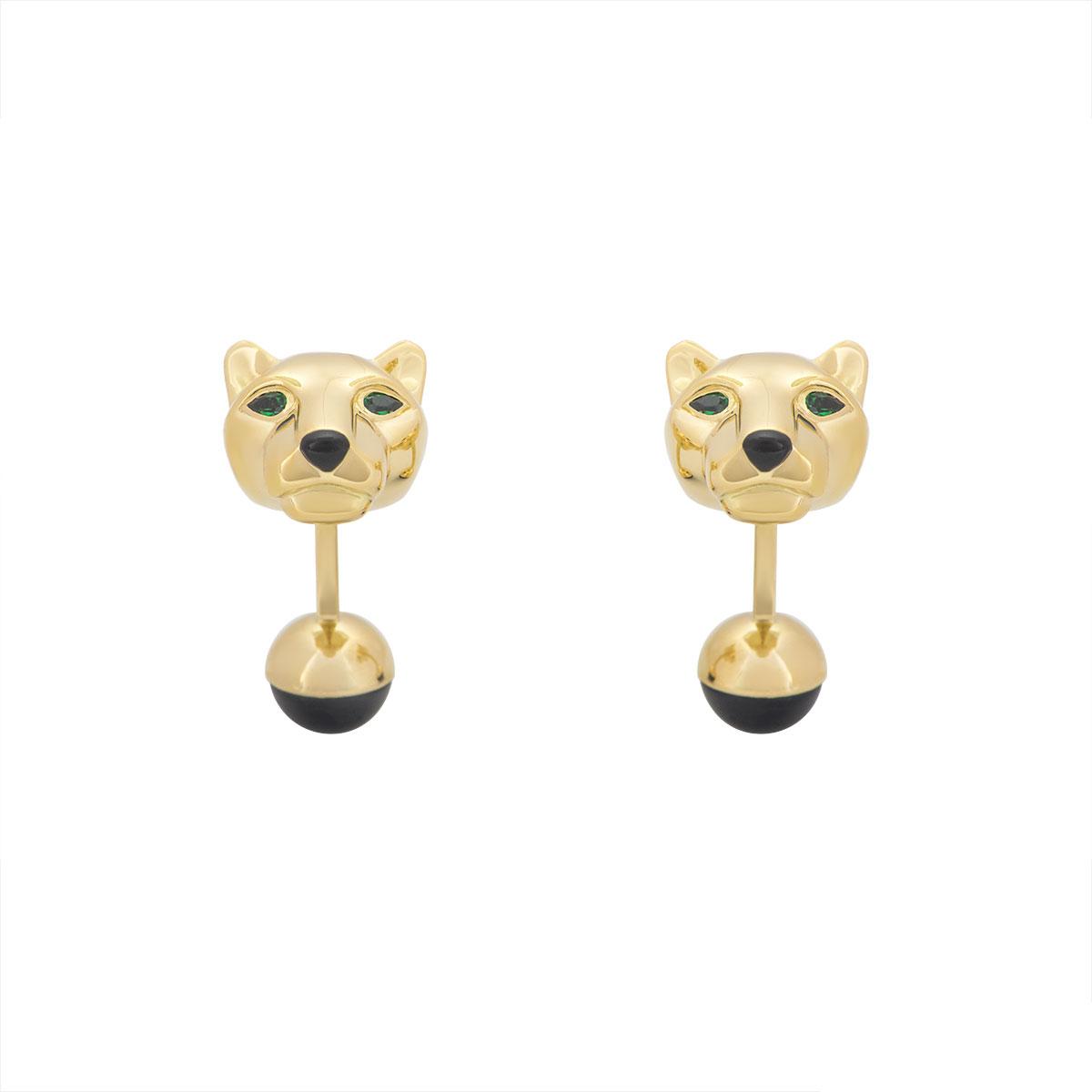 Cartier Panthère de Cartier Heads Mens Cuff Links