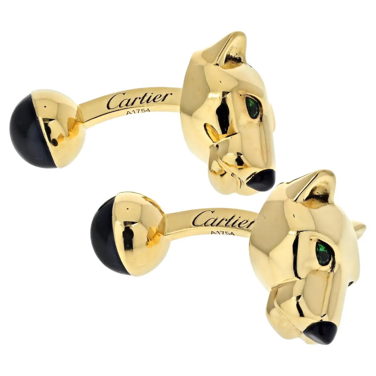 Cartier Panthère de Cartier Heads Mens Cuff Links