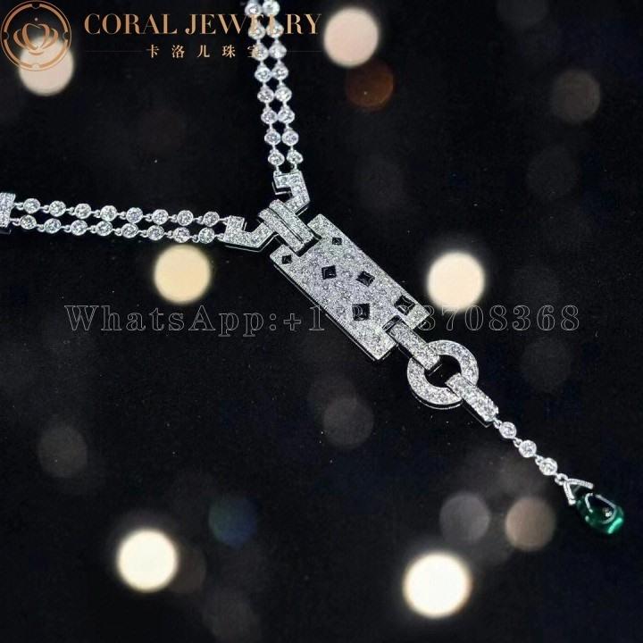 Cartier Panthère de Cartier White Gold Diamond Panthere Necklace N3014700