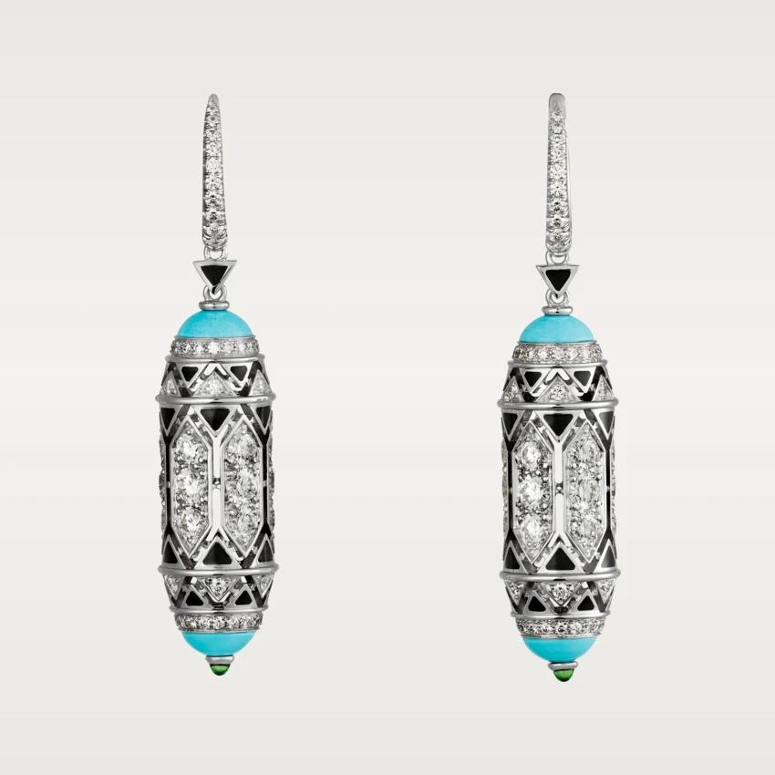 Cartier Art-Deco inspired earrings Ref. H8000495